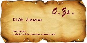 Oláh Zsuzsa névjegykártya